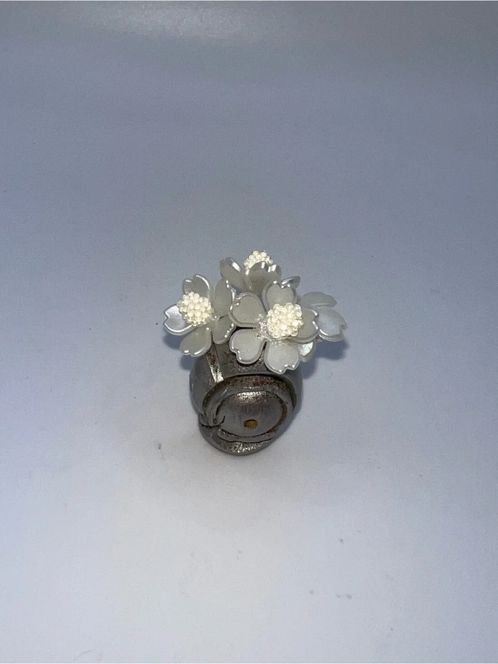 Miniature dollhouse floral decor